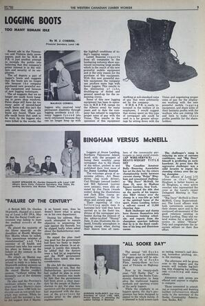   The Western Canadian Lumber Worker, Vol. XXXII, No. 10, 2nd Issue May 1965   , page 3