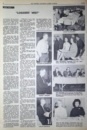   The Western Canadian Lumber Worker, Vol. XXXII, No. 9, 1st Issue May 1965   , page 4