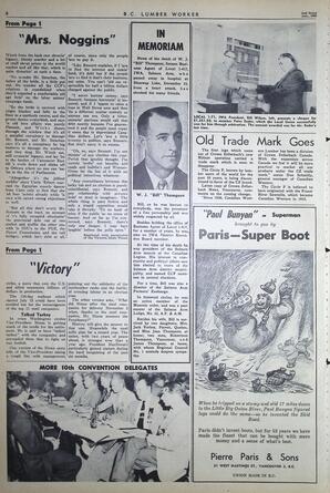   The B.C. Lumber Worker, Vol. XXVII, No. 2, 2nd Issue Jan. 1960   , page 6