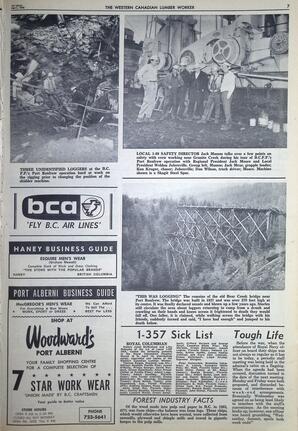   The Western Canadian Lumber Worker, Vol. XXXII, No. 7, 1st Issue Apr. 1965   , page 7
