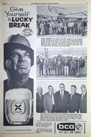   The Western Canadian Lumber Worker, Vol. XXXII, No. 6, 2nd Issue Mar. 1965   , page 9