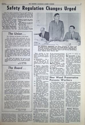   The Western Canadian Lumber Worker, Vol. XXXII, No. 5, 1st Issue Mar. 1965   , page 5