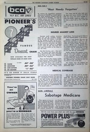   The Western Canadian Lumber Worker, Vol. XXXII, No. 4, 2nd Issue Feb. 1965   , page 10