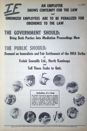   The Western Canadian Lumber Worker, Vol. XXXII, No. 4, 2nd Issue Feb. 1965   , page 8