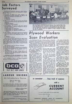  The Western Canadian Lumber Worker, Vol. XXXII, No. 3, 1st Issue Feb. 1965   , page 3