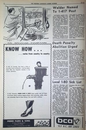   The Western Canadian Lumber Worker, Vol. XXXII, No. 2, 2nd Issue Jan. 1965   , page 4