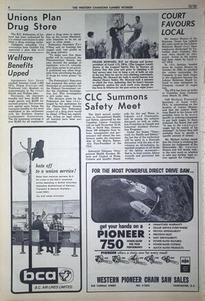   The Western Canadian Lumber Worker, Vol. XXXI, No. 20, 2nd Issue Oct. 1964   , page 8