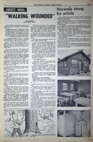  The Western Canadian Lumber Worker, Vol. XXXI, No. 20, 2nd Issue Oct. 1964   , page 6