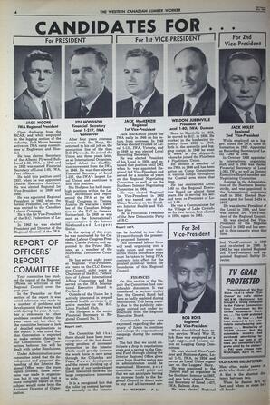   The Western Canadian Lumber Worker, Vol. XXXI, No. 19, 1st Issue Oct. 1964   , page 4