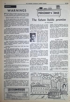   The Western Canadian Lumber Worker, Vol. XXXI, No. 16, 2nd Issue Aug. 1964   , page 12