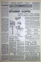 The Western Canadian Lumber Worker, Vol. XXXI, No. 15, 1st Issue Aug. 1964