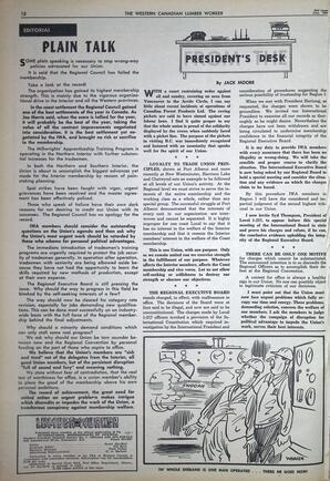   The Western Canadian Lumber Worker, Vol. XXXI, No. 14, 2nd Issue Jul. 1964   , page 12