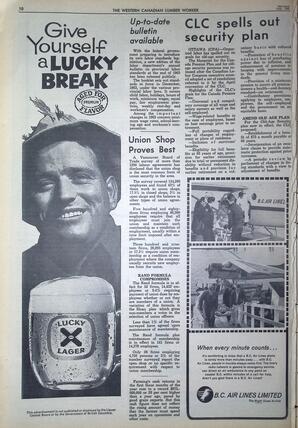   The Western Canadian Lumber Worker, Vol. XXXI, No. 14, 2nd Issue Jul. 1964   , page 10