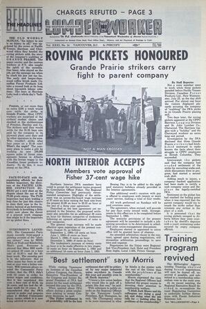   The Western Canadian Lumber Worker, Vol. XXXI, No. 14, 2nd Issue Jul. 1964   , page 1