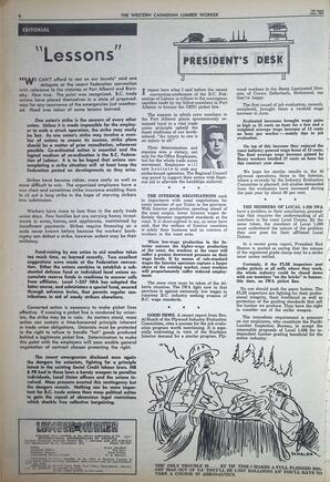  The Western Canadian Lumber Worker, Vol. XXXI, No. 13, 1st Issue Jul. 1964   , page 8