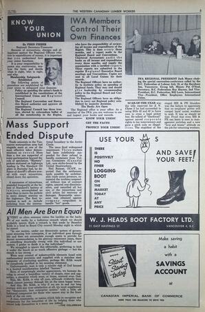   The Western Canadian Lumber Worker, Vol. XXXI, No. 13, 1st Issue Jul. 1964   , page 5