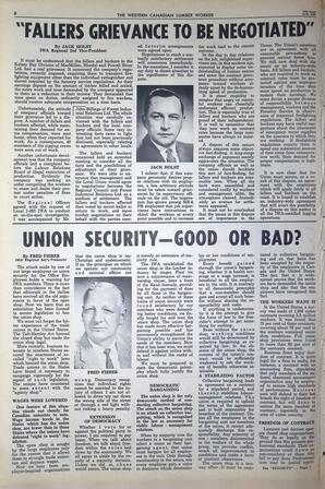   The Western Canadian Lumber Worker, Vol. XXXI, No. 12, 2nd Issue Jun. 1964   , page 6