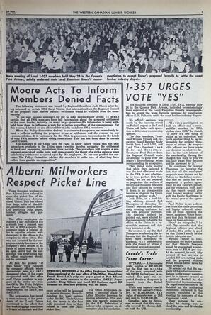   The Western Canadian Lumber Worker, Vol. XXXI, No. 10, 2nd Issue May 1964   , page 3