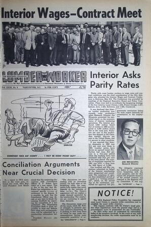   The Western Canadian Lumber Worker, Vol. XXXI, No. 9, 1st Issue May 1964   , page 1