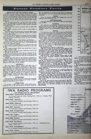   The Western Canadian Lumber Worker, Vol. XXXI, No. 7, 1st Issue Apr. 1964   , page 6