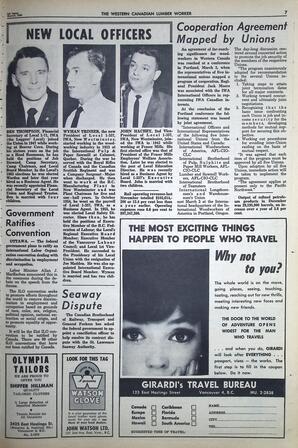   The Western Canadian Lumber Worker, Vol. XXXI, No. 5, 1st Issue Mar. 1964   , page 7