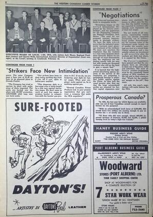   The Western Canadian Lumber Worker, Vol. XXXI, No. 5, 1st Issue Mar. 1964   , page 2