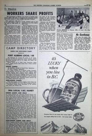   The Western Canadian Lumber Worker, Vol. XXXI, No. 4, 2nd Issue Feb. 1964   , page 12