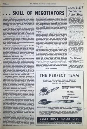   The Western Canadian Lumber Worker, Vol. XXXI, No. 3, 1st Issue Feb. 1964   , page 9