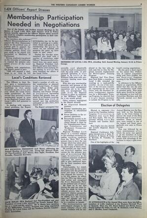   The Western Canadian Lumber Worker, Vol. XXXI, No. 2, 2nd Issue Jan. 1964   , page 9