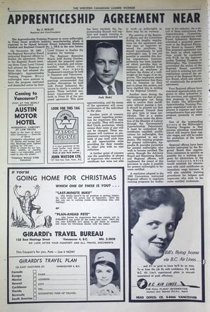   The Western Canadian Lumber Worker, Vol. XXX, No. 23, 1st Issue Dec. 1963   , page 8