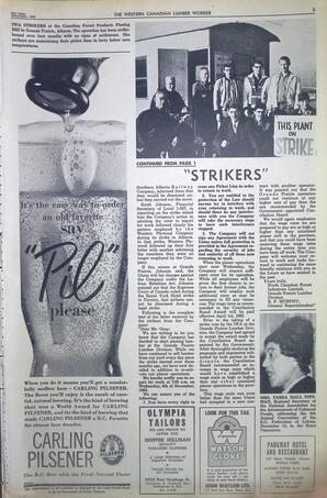   The Western Canadian Lumber Worker, Vol. XXX, No. 22, 2nd Issue Nov. 1963   , page 3