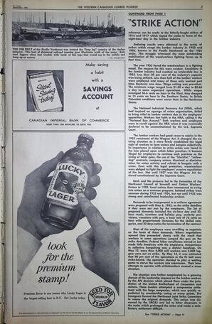   The Western Canadian Lumber Worker, Vol. XXX, No. 21, 1st Issue Nov. 1963   , page 7