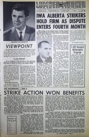   The Western Canadian Lumber Worker, Vol. XXX, No. 21, 1st Issue Nov. 1963   , page 1