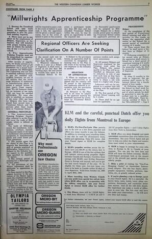   The Western Canadian Lumber Worker, Vol. XXX, No. 20, 2nd Issue Oct. 1963   , page 7