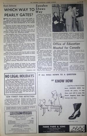   The Western Canadian Lumber Worker, Vol. XXX, No. 18, 2nd Issue Sep. 1963   , page 4