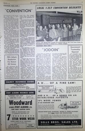   The Western Canadian Lumber Worker, Vol. XXX, No. 18, 2nd Issue Sep. 1963   , page 3