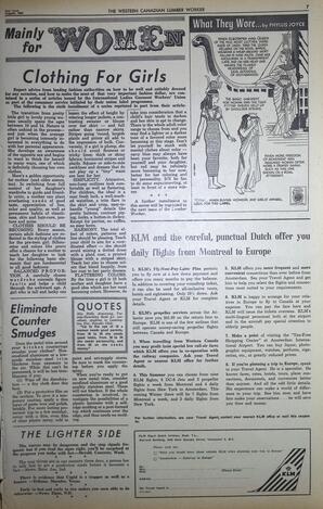   The Western Canadian Lumber Worker, Vol. XXX, No. 16, 2nd Issue Aug. 1963   , page 7