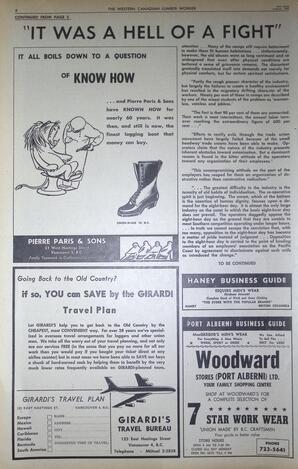   The Western Canadian Lumber Worker, Vol. XXX, No. 16, 2nd Issue Aug. 1963   , page 6