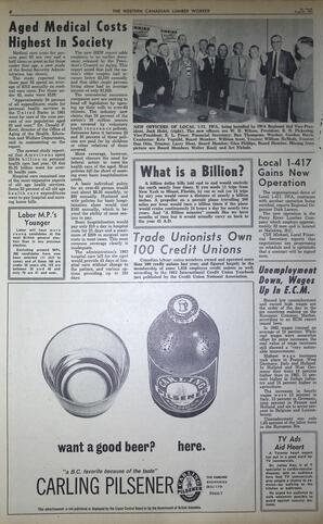   The Western Canadian Lumber Worker, Vol. XXX, No. 15, 1st Issue Aug. 1963   , page 8