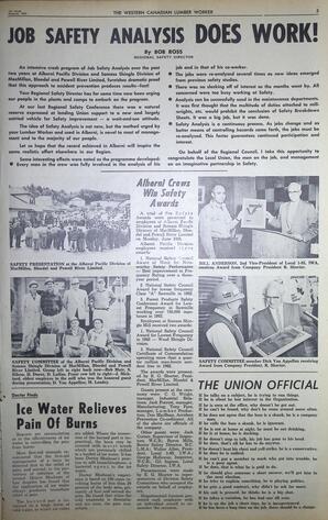   The Western Canadian Lumber Worker, Vol. XXX, No. 15, 1st Issue Aug. 1963   , page 5