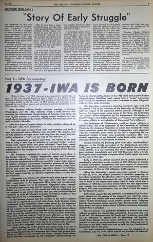  The Western Canadian Lumber Worker, Vol. XXX, No. 14, 2nd Issue Jul. 1963   , page 9