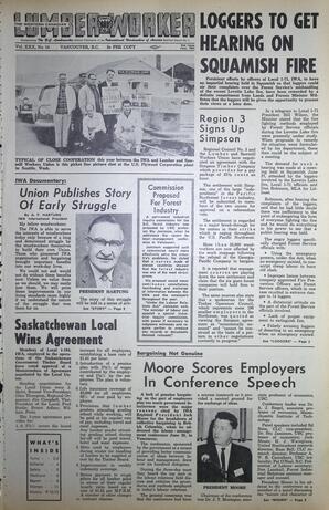   The Western Canadian Lumber Worker, Vol. XXX, No. 14, 2nd Issue Jul. 1963   , page 1