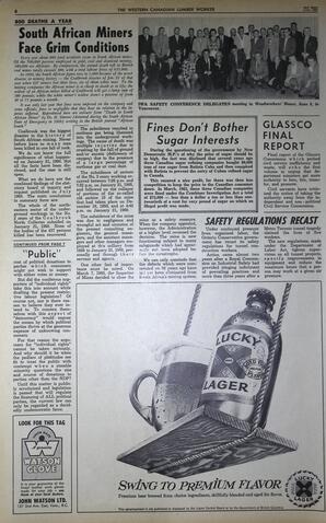   The Western Canadian Lumber Worker, Vol. XXX, No. 12, 2nd Issue Jun. 1963   , page 8