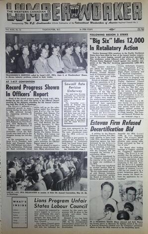   The Western Canadian Lumber Worker, Vol. XXX, No. 12, 2nd Issue Jun. 1963   , page 1
