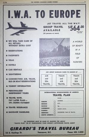   The Western Canadian Lumber Worker, Vol. XXX, No. 11, 1st Issue Jun. 1963   , page 11