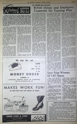   The Western Canadian Lumber Worker, Vol. XXX, No. 11, 1st Issue Jun. 1963   , page 8