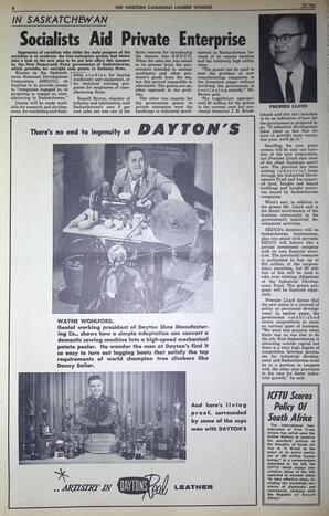   The Western Canadian Lumber Worker, Vol. XXX, No. 11, 1st Issue Jun. 1963   , page 6