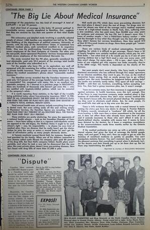   The Western Canadian Lumber Worker, Vol. XXX, No. 11, 1st Issue Jun. 1963   , page 3
