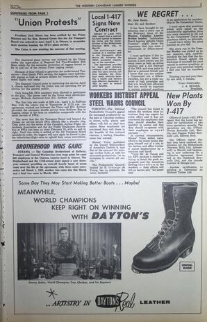   The Western Canadian Lumber Worker, Vol. XXX, No. 7, 1st Issue Apr. 1963   , page 3