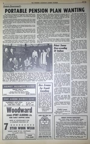   The Western Canadian Lumber Worker, Vol. XXX, No. 7, 1st Issue Apr. 1963   , page 2